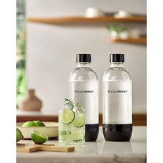 Sodastream Dishwasher Safe Twin Pack Carb Bottle 1L
