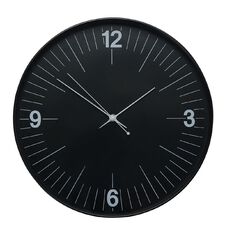 Living & Co Contemporary Wall Clock Black