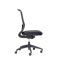 Buro Seating Elan Chair Lumbar Black Mesh Seat Slide