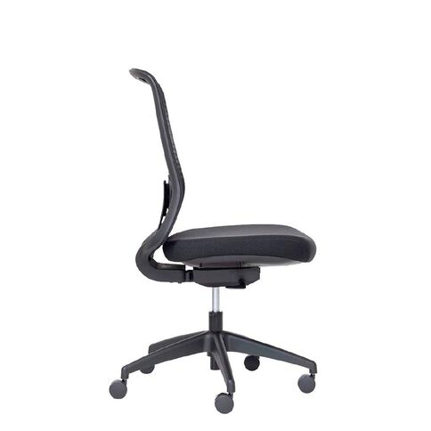 Buro Seating Elan Chair Lumbar Black Mesh Seat Slide