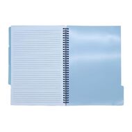 Uniti Clubhouse Softcover Notebook With Dividers A4 Blue