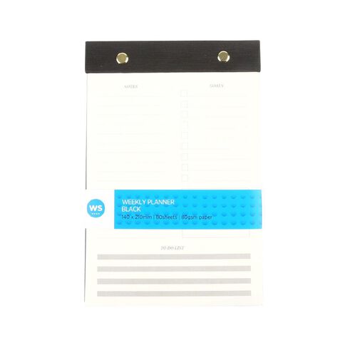 WS Weekly Planner Black