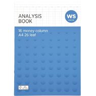 WS Analysis Book Limp 16 Column A4
