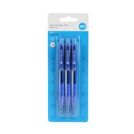 WS Pro-Grip Ball Pens 3 Pack Blue