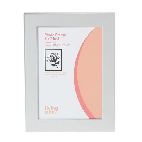Living & Co Memories Photo Frame 5in x 7in Silver