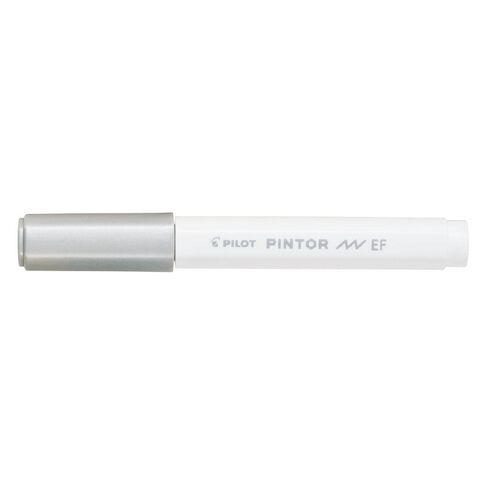 Pilot Pintor Extra Bullet 2.3mm Fine Tip Marker Silver