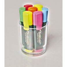Faber-Castell Faber-Castell Highlighter - 7 Pack In A Cup Multi-Coloured