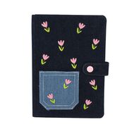 Uniti Stationery Denim Pink Tulip A5 Notebook
