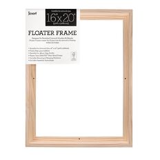 Jasart Floater Frame Thick Edge 16x20 Inches Natural