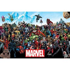 Marvel Poster #22 Marvel Heroes Black