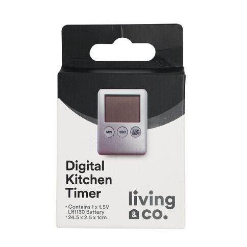 Living & Co Digital Kitchen Timer White
