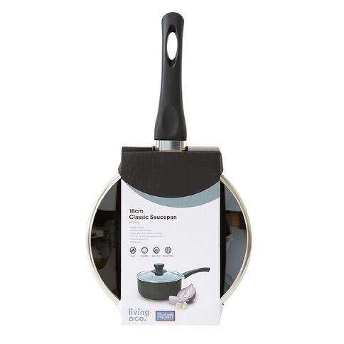 Living & Co Classic Saucepan Black 18cm