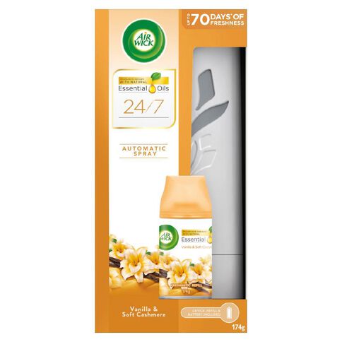 Air Wick Vanilla & Soft Cashmere Automatic Spray Starter Kit 174g