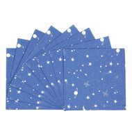 Party Inc Star Napkins 2-ply 33cm Blue Mid 20 Pack