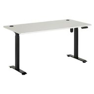 Jasper J Emerge Electric H-ADJ Desk Single Motor 2 Stage 1800 Blk/White