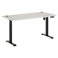 Jasper J Emerge Electric H-ADJ Desk Single Motor 2 Stage 1800 Blk/White