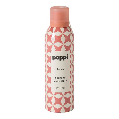 Poppi Foaming Body Wash 230ml Peach