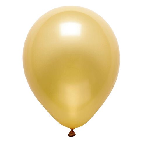 Party Inc Balloons Metallic Gold 25cm 25 Pack
