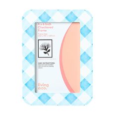 Living & Co Checkered Frame 4in x 6in