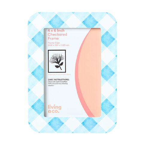 Living & Co Checkered Frame 4in x 6in