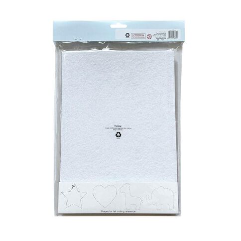 Uniti Felt Sheet 10 Pack Assorted A4
