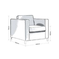 Eden Carlo Chair Black Vinyl