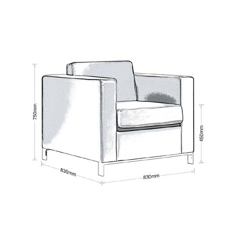 Eden Carlo Chair Black Vinyl