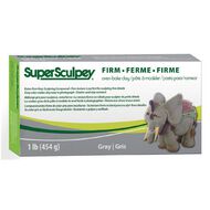 Sculpey Super Firm Sculpt Clay 454g Grey Mid