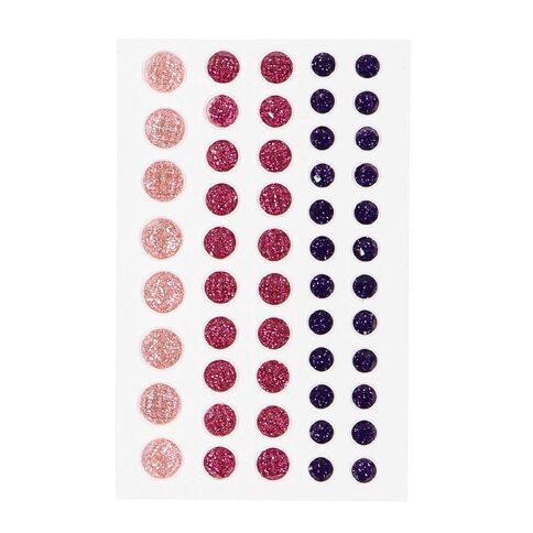 Uniti Bling Crystal Sticker 52 Piece Red Mid