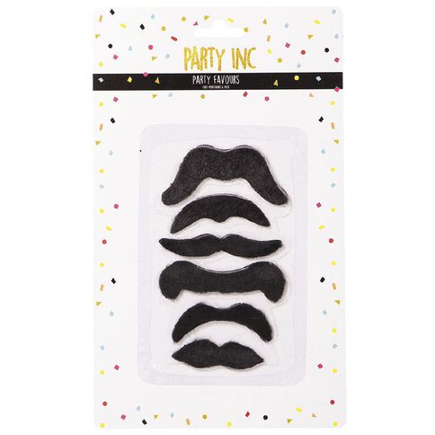 Party Inc Party Favours Moustache 6 Pack