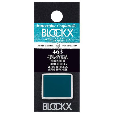 BLOCKX Watercolour Half Pan S4 463 Turquoise Green