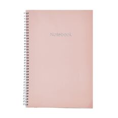 Uniti Colour Pop Notebook Softcover Pink Light A4
