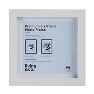 Living & Co Premium Photo Frame 5in x 5in White