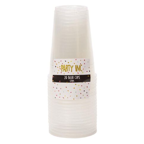 Party Inc Cups Clear 470ml 20 Pack