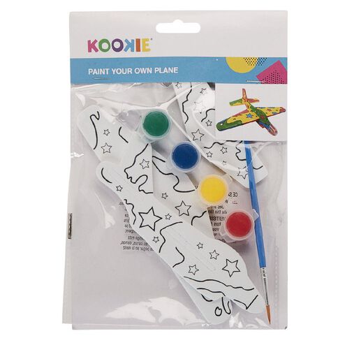 Kookie Paint Your Own Eva Plane Craft Kit