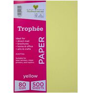 Trophee Paper 80gsm Yellow A4 500 Pack