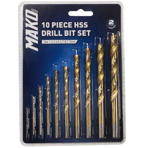 Mako Drill Bit Set 10 Pack