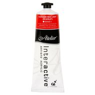 Atelier S4 Acrylic Paint Light Cadmium Scarlet Red 80ml