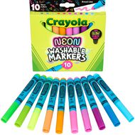 Crayola Washable Markers Neon Assorted 10 Pack