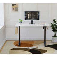 Living & Co Height Adjustable Desk 1200W White