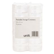 Uniti Stackable Storage Containers 12 Pieces