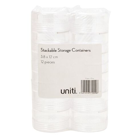 Uniti Stackable Storage Containers 12 Pieces