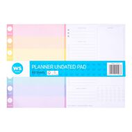 WS Undated Planner Pad Multi-Coloured