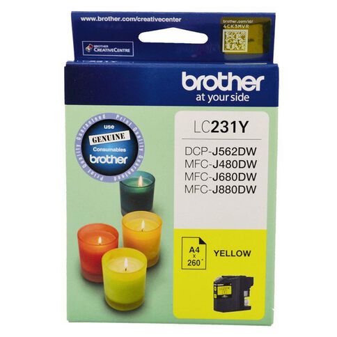 Brother Ink LC231 Yellow (260 Pages)