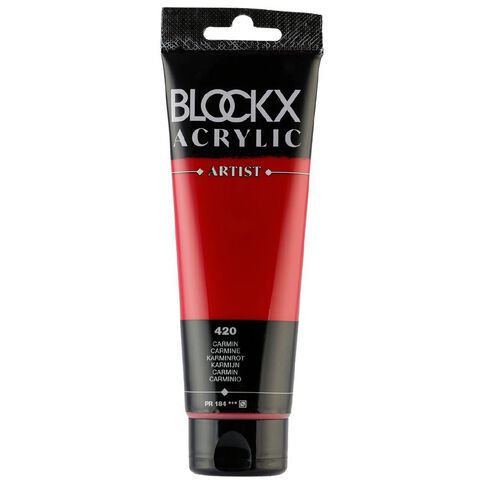 BLOCKX Acrylic Tube Carmine 120ml