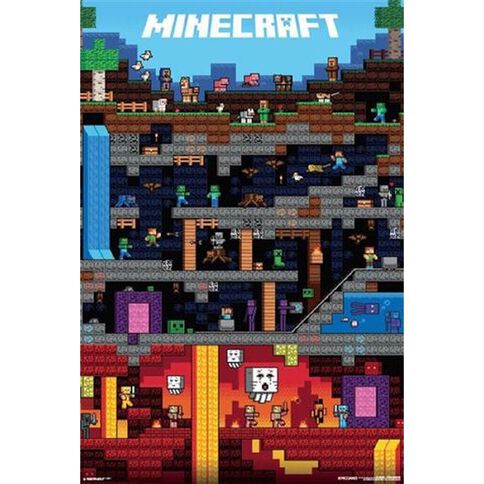 Minecraft Poster #19 Minecraft World Worldly