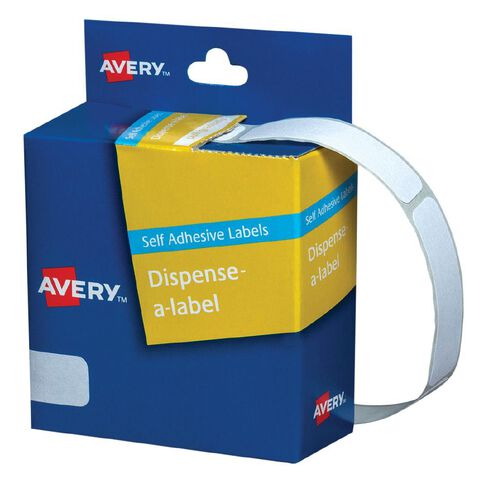 Avery White Rectangle Dispenser Stickers 49x13mm 550 Labels Handwritable
