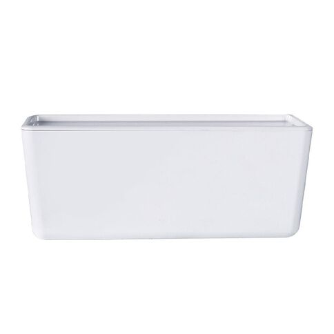 Living & Co Lisse Narrow Lidded Organiser White 5L