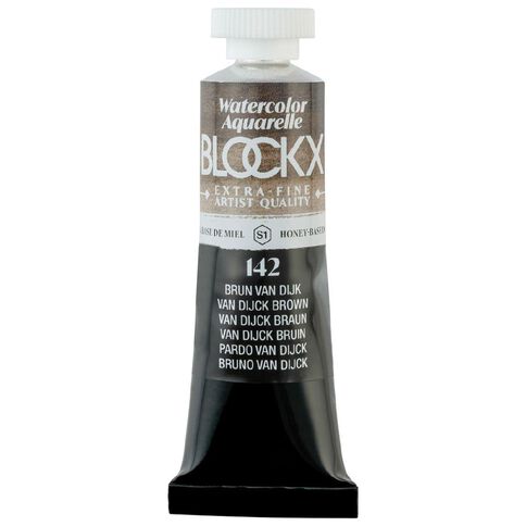 BLOCKX Watercolour Tube 15ml S1 142 Van Dijk Brown