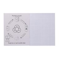 WS Exercise Book 1E4 7mm Quad 28 Leaf Blue Mid